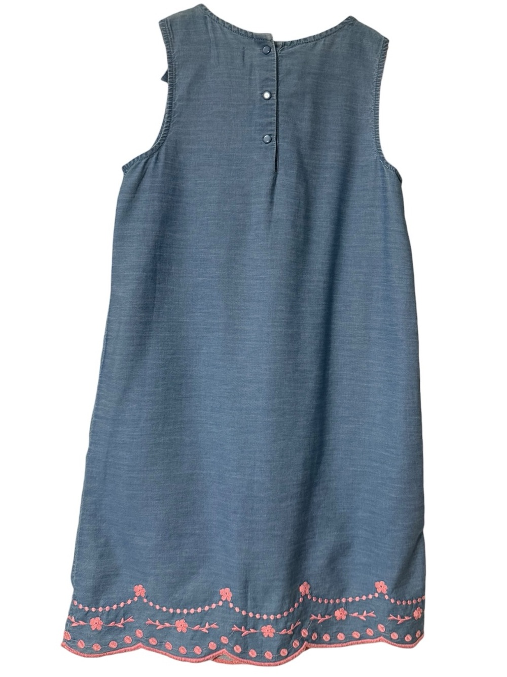 Crown & Ivy Kids Blue Embroidered Bow Dress Size 12 NWT Cotton - Picture 2 of 6